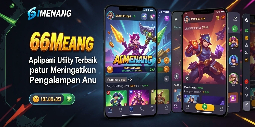 Tampilan antarmuka 66MENANG yang ramah pengguna dengan fitur-fitur Utility yang lengkap.