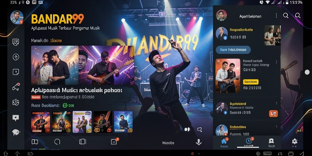 Tampilan gameplay menarik di BANDAR99 dengan fitur musik interaktif.