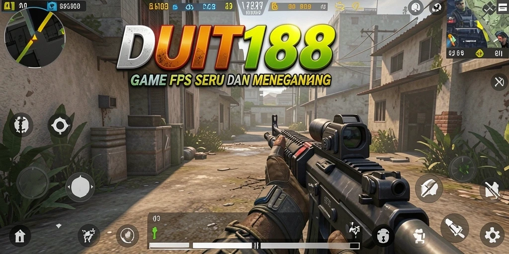 Tampilan gameplay mendebarkan dari DUIT188 yang penuh aksi FPS.