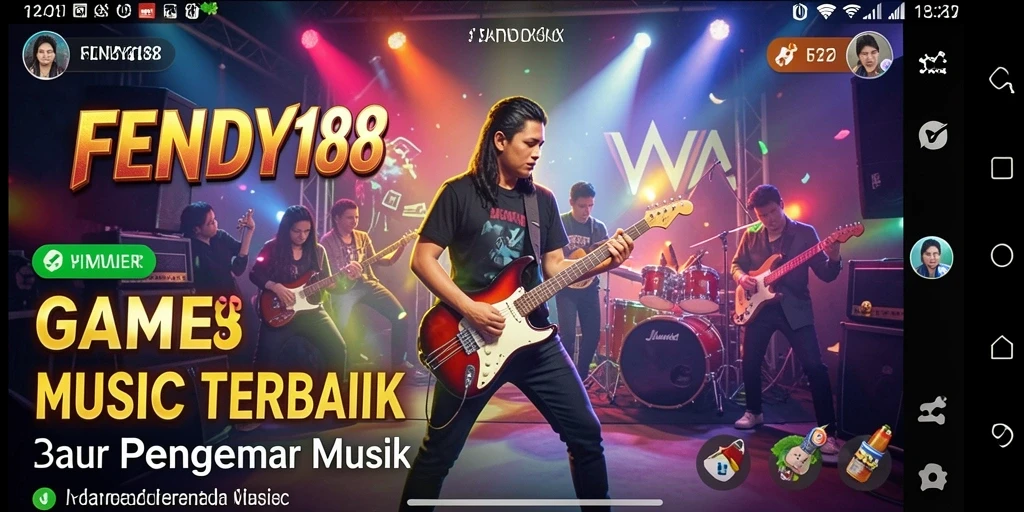 Menampilkan gameplay menarik dalam dunia musik.