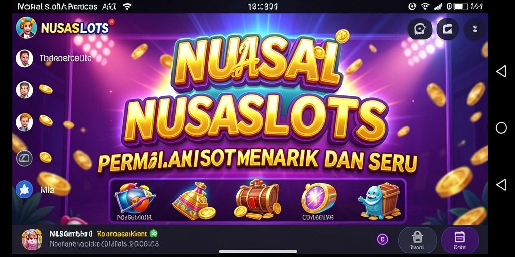 Tampilan gameplay NUSASLOTS yang mengasyikkan dan penuh warna.