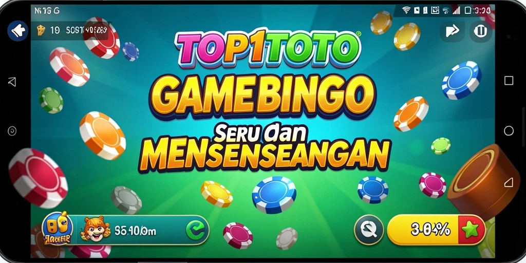 Screenshot dari gameplay TOP1TOTO dengan suasana Bingo yang seru.