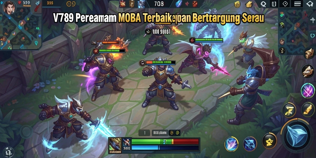 Tangkapan layar dari gameplay MOBA yang seru di VT789.