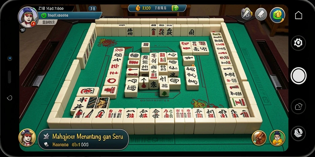 Screenshot gameplay Z18 menampilkan tantangan Mahjong yang seru dan menarik.